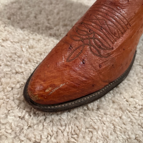 Vintage Justin Western Leather Cowboy Boots Style J30724 Men's Size 10.5D - Picture 3 of 7